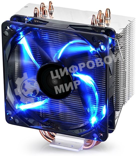 Кулер Deepcool GAMMAXX 400 BLUE BASIC серебристый 120мм алюминий+медь 1500rpm 30db 4-pin 130W 154мм