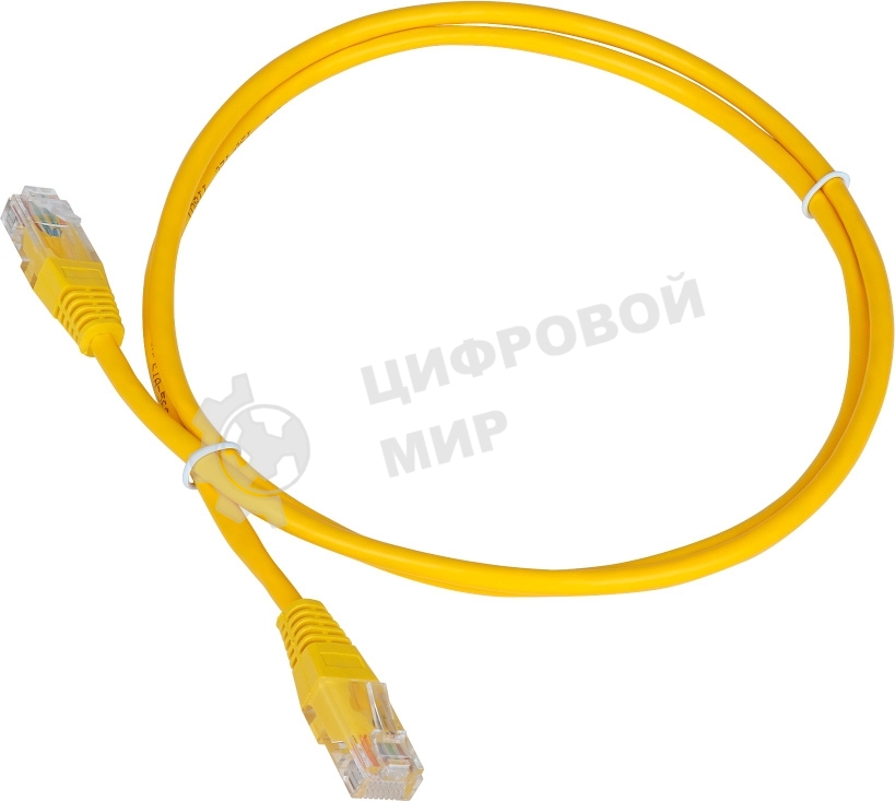 Патч-корд LANMASTER TWT UTP cat.5e, с заливными колпачками, 3.0 м, желтый