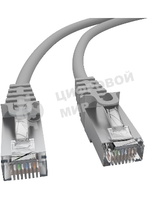 Патч-корд NTSS NTSS-PC-FTP-RJ45-5e-2.0-LSZH-GY NTSS-PC-FTP-RJ45-5E-2.0-LSZH FTP RJ-45 вил.-вилка RJ-45 кат.5E 2м серый LSZH (уп.:1шт) 26AWG