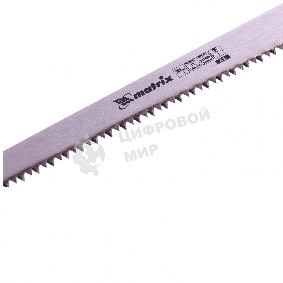 Ножовка по дереву Matrix выкружная, 300 мм, каленый зуб, двухкомпонентная рукоятка