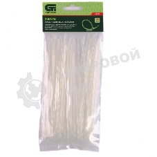 Хомуты Сибртех, 160 х 2,5 мм, пластиковые, белые, 100 шт.