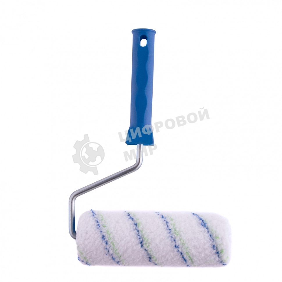 Валик Сибртех Водные краски, 180 мм, ворс 12 мм, D - 48 мм, D ручки - 8 мм, полиэстер