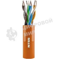 Кабель информационный NTSS NTSS-IN-UTP4-6-LSZH-GY Cat.6 U/UTP 4X2X23AWG LSZH внутренний 305м серый