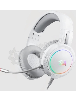 Гарнитура Redragon Mento белый, проводная, USB / 2 x mini jack 3.5 мм, подсветка