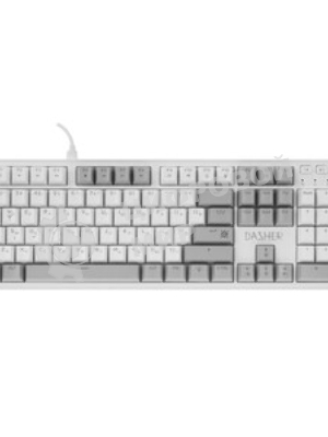 Клавиатура Defender Dasher GK-472 проводная, USB Type-A, белый/серый