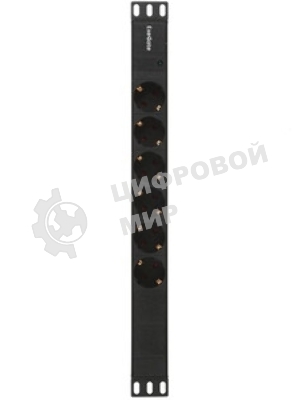 Блок розеток горизонтальный ExeGate ServerPro PDU-19H601 Al-6S-C14, 19