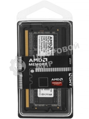 Оперативная память AMD Radeon R5, DDR3, 4Gb (1x4GB), 1600MHz, CL11, SO-DIMM