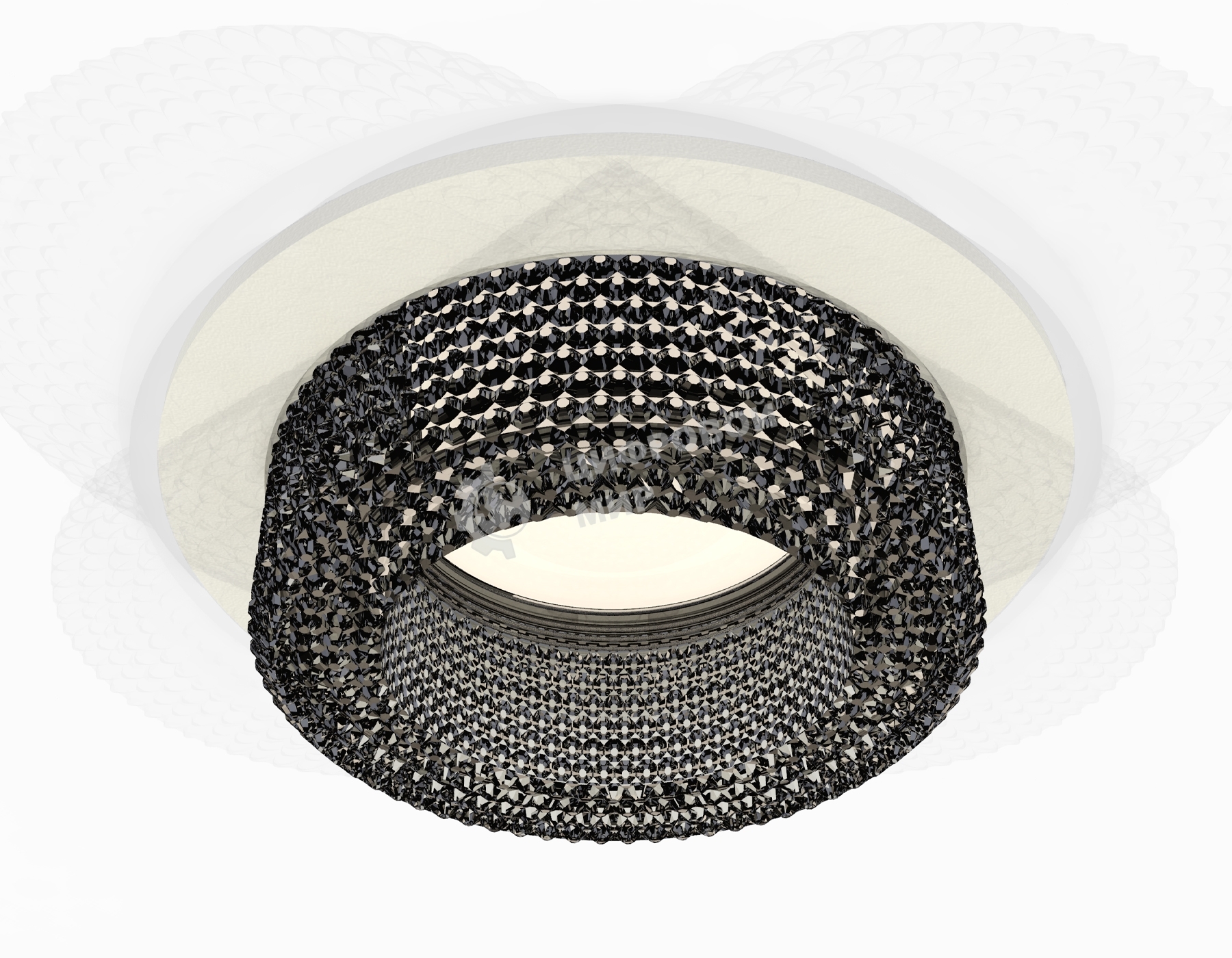 Комплект встраиваемого светильника Ambrella light XC7621021 SWH/BK белый песок/тонированный MR16 GU5.3 (C7621, N7192)