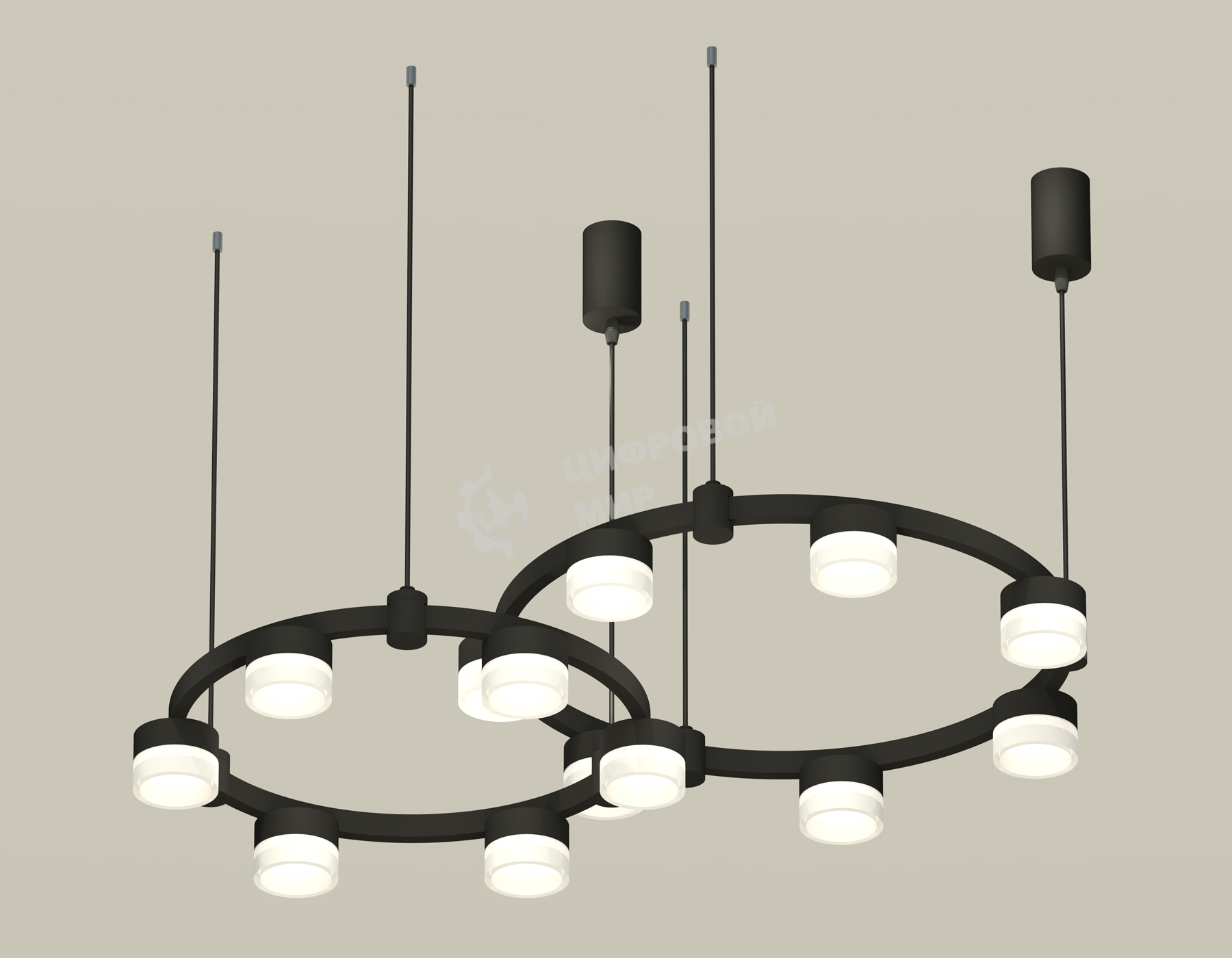 Светильник Ambrella light XR92091002/13 SBK/FR черный песок/белый матовый GX53 (A9209, C9238, C9232, N8401)