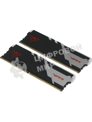 Оперативная память Patriot Viper Venom, DDR5, 32Gb (2x16Gb), 6000MHz, CL30, DIMM, с радиаторами, RGb, черный