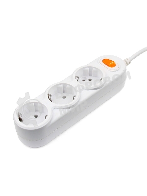 Бытовой удлинитель PowerCube, 3 розетки с выкл., 2200 Вт, 10 А, 1.5 м