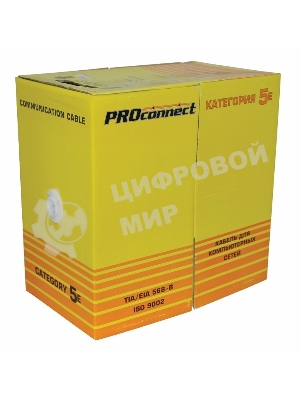 Кабель PROconnect Кабель UTP CAT5 4 пары (305м) 0.51мм OUTDOOR CCA
