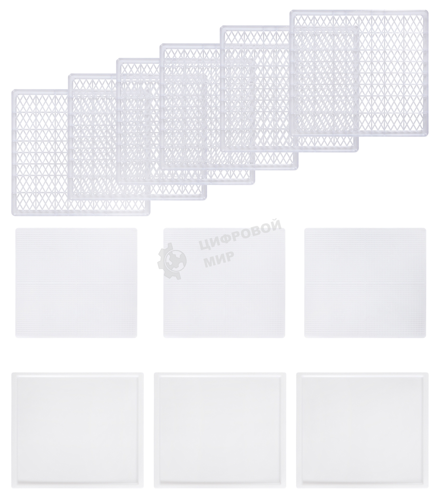 Сушка для фруктов и овощей Hyundai HYFD-P1203 12под. 500 Вт, черный