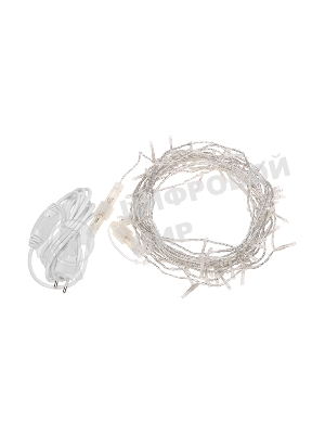 Гирлянда Neon-night Нить 10м, с эффектом мерцания, прозрачный провод, IP44, 230В, диоды теплые белые, 75 LED