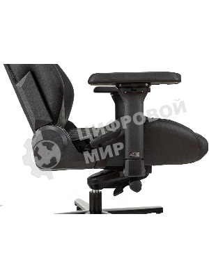 Кресло Knight Craft черный, экокожа, 120 кг, механизм качания