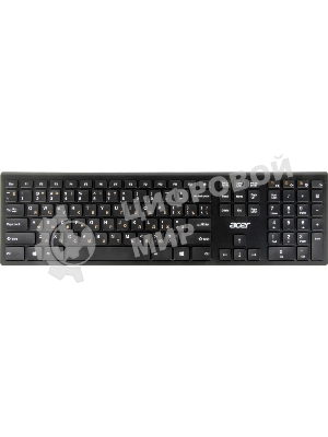 Клавиатура беспроводная Acer OKR020, USB, Радиоканал, черный
