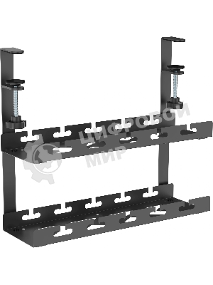 Кабель-канал Cactus CS-CM-400-2BK для столов 40x13.4x34.2 см черный