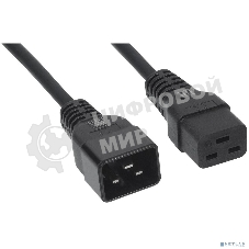 Шнур сетевой Rexant IEC 320 C19 – IEC 320 C20 3x1,5мм², длина 1,8м