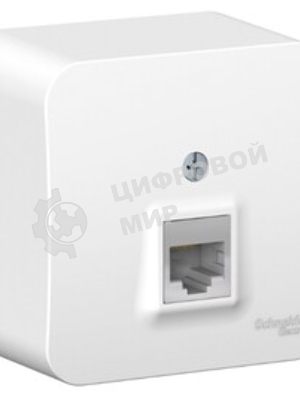 Розетка компьютерная ОП Blanca RJ45 кат.5e изол. пласт. бел. SchE BLNIA045001