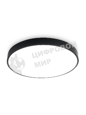 Потолочный светодиодный светильник Ambrella light FZ1204 BK черный IP54 11W 5000K D210*60 (без ПДУ)