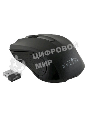 Мышь беспроводная Oklick 485MW черный, 1200 dpi, радиоканал, USB, кнопки - 3