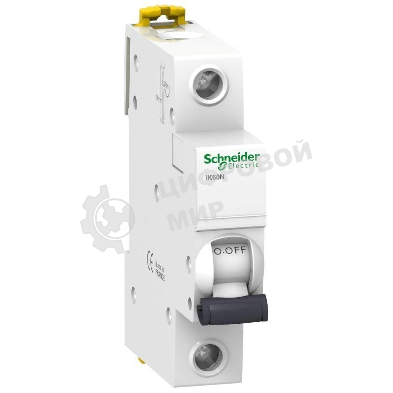 Выключатель автоматический модульный 1п C 6А 6кА iK60 Acti9 SchE A9K24106