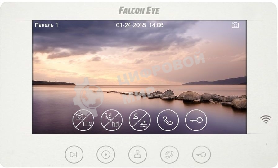 Видеодомофон Falcon Eye Cosmo HD Wi-Fi белый