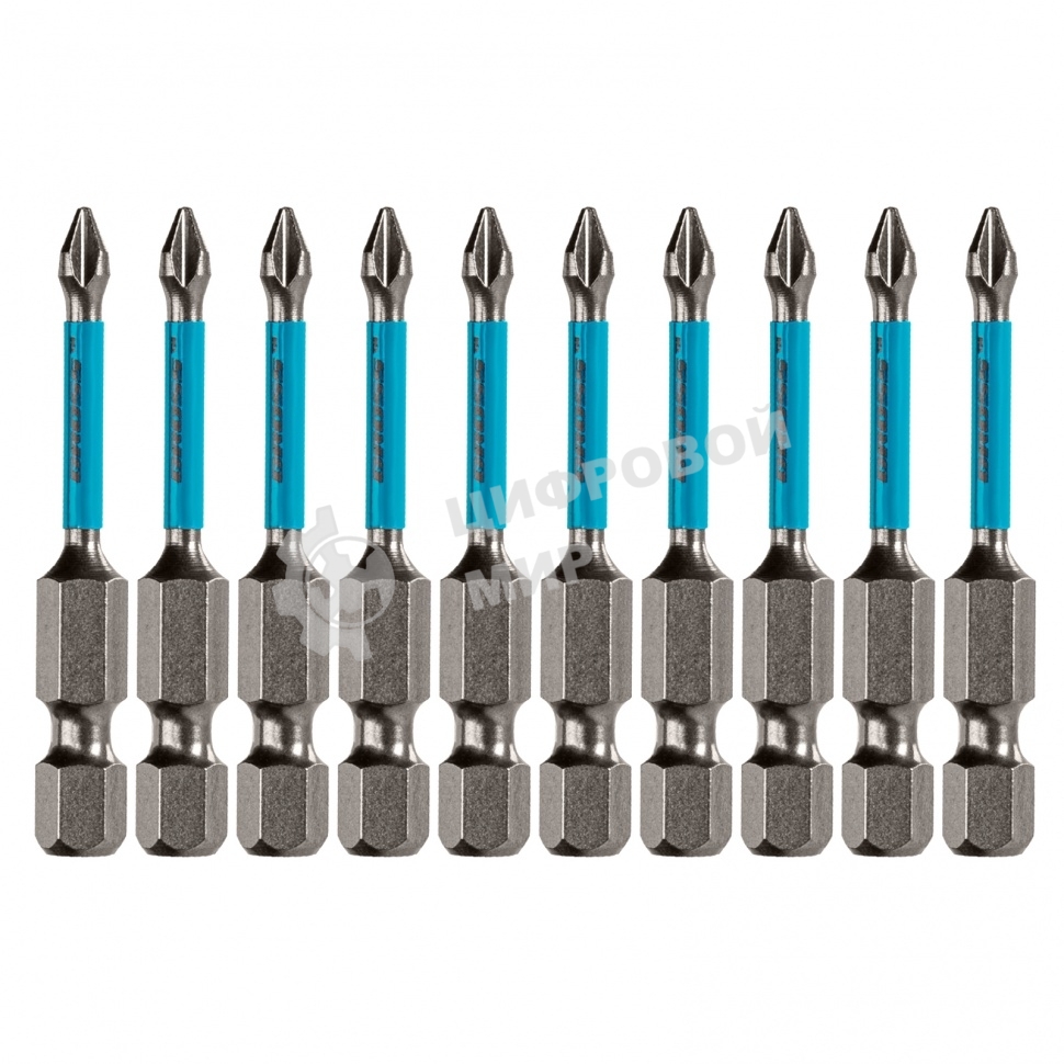 Набор бит торсионных Gross 11492 PH1x50 мм для ударных шуруповертов 10 шт