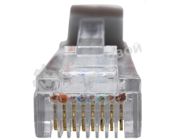 Патч-корд Suprlan 10-0142 UTP RJ-45 вил.-вилка RJ-45 cat.5e 1м серый LSZH 24AWG