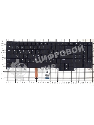 Клавиатура для ноутбука Dell Alienware 17 R4 черная с подсветкой
