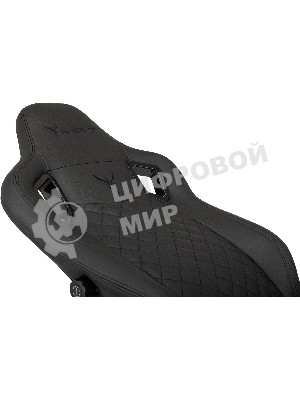 Кресло Knight Craft черный, экокожа, 120 кг, механизм качания