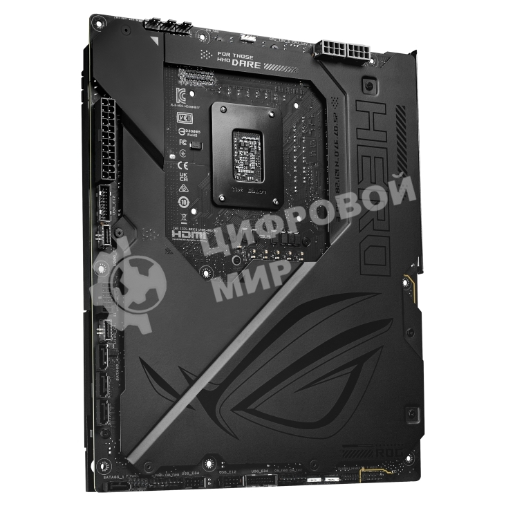 Материнская плата ASUS ROG MAXIMUS Z890 HERO BTF, LGA1851, Intel Z890, 4xDDR5, 4xSATA, 6xM.2, 1xPCIe 5.0 x16, 1xPCIe 4.0 x4, 1xPCIe x1, 1xHDMI, 2xUSB-C (Thunderbolt 4), 1xUSB-C 3.2 Gen 2, 4xUSB-A 3.2 Gen 2, 4xUSB-A 3.2 Gen 1, 2x2.5Gb LAN, Wi-Fi 7, Bluetoo