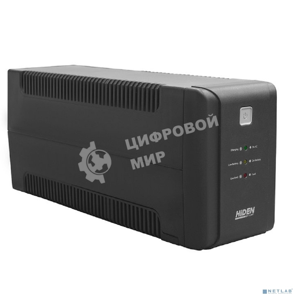 Источник бесперебойного питания HIDEN EXPERT ULS800E 800ВА/480Вт Линейно-интерактивный,2xSchuko LED, USB, встроенный АКБ 1x12B/9Ач УТ-00002466