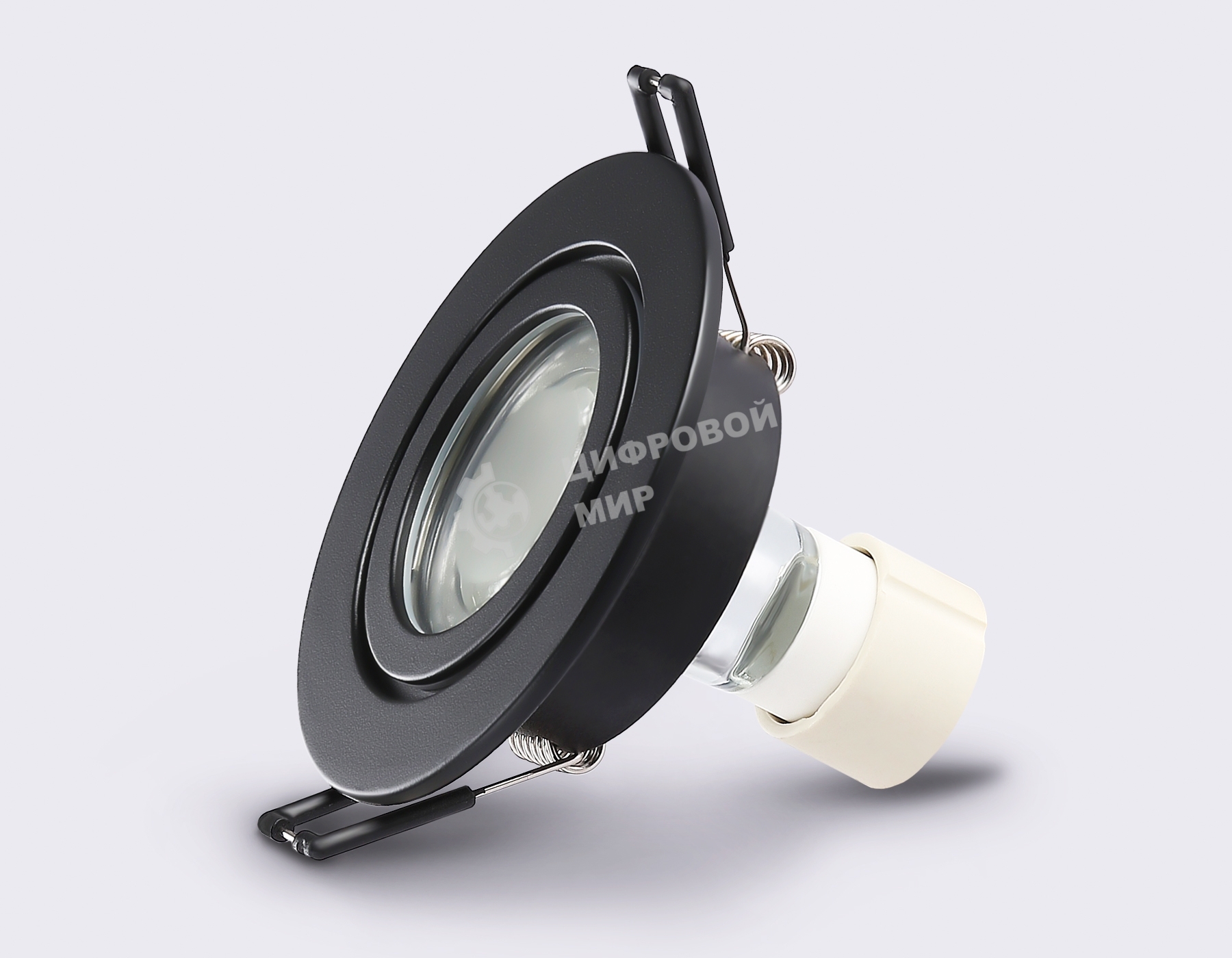 Светильник Ambrella light TN1151 BK черный IP44 GU5.3 D85*28