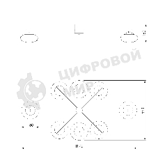 70220/8 / потолочный светильник / черный Smart