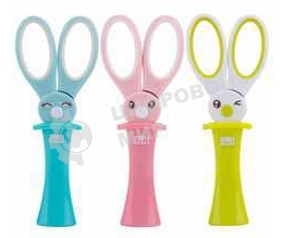 Ножницы Deli 6065 Magic Rabbit детские 137мм ТПЭ сталь ассорти блистер