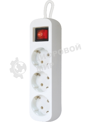 Удлинитель Defender S350 белый 5.0 м, 3 розетки 