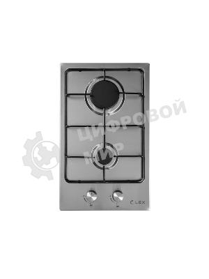 Газовая варочная панель LEX GVS 320 IX1000/3000Вт 2конфорки нерж.сталь