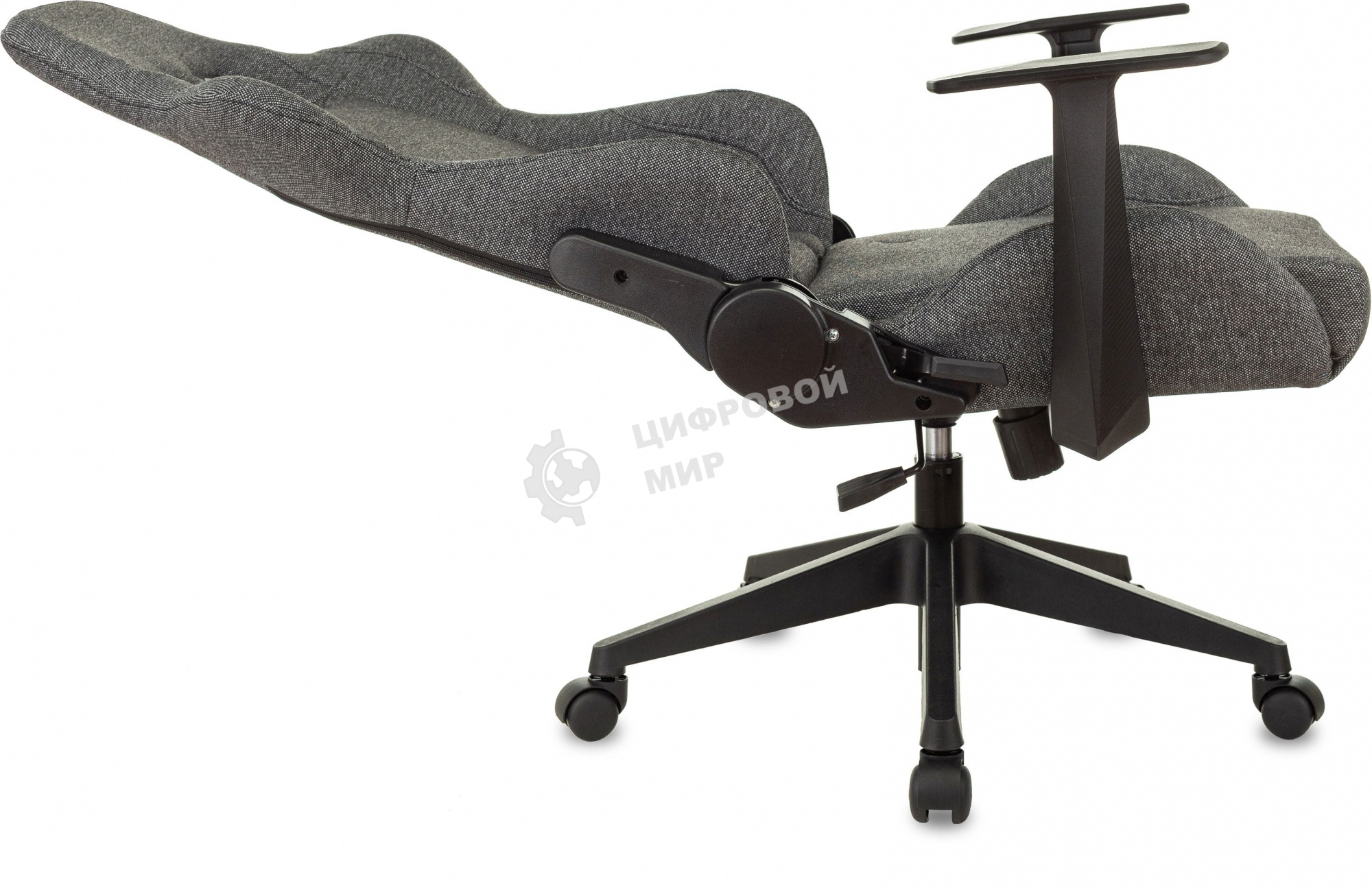 Кресло игровое Zombie Neo 3C1 серый, крестов. пластик