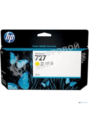 Картридж струйный HP 727 B3P21A желтый для HP DJ T920/T1500 (130мл)