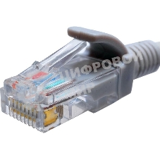 Патч-корд Suprlan 10-0141 UTP RJ-45 вил.-вилка RJ-45 cat.5e 0.5м серый LSZH 24AWG