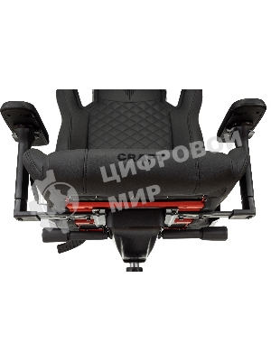 Кресло Knight Craft черный, экокожа, 120 кг, механизм качания