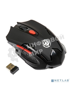 Мышь беспроводная Dialog Gan-Kata MRGK-10U черный, 1600 dpi, радиоканал, USB, кнопки - 6