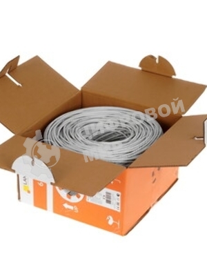 Кабель LANMASTER U/UTP, 4 пары, Кат. 6, с перегородкой, 550Mhz, LSZH, нг(A)-HF, оранжевый, 305 м
