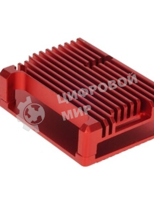 Корпус Qumo Aluminum case without fan, Raspberry Pi 4, red(RS004)