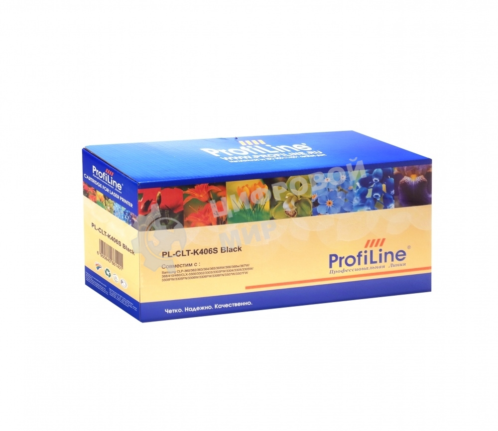 Картридж лазерный ProfiLine PL-CLT-K406S для принтеров Samsung CLP-360/362/363/364/365/365W/366/366w/367W/368/410/460/CLX-3300/3302/3303/3303FW/3304/3305/3305W/3305FW/3305FN/3306W/3306FW/3306FN/3307W/3307FW 1500 копий черный