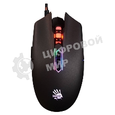 Мышь проводная A4Tech Bloody Q80 черный, 3200 dpi, USB, кнопки - 8