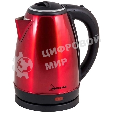 Чайник электрический Homestar HS-1010 красный, 1,8л, 1500Вт (в уп. 12 шт)