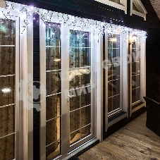 Гирлянда Neon-night Айсикл (бахрома) светодиодный, 4,8 х 0,6 м, черный провод, 230 В, диоды белые, 176 LED