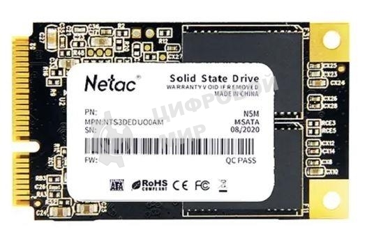Накопитель SSD Netac N5M, 2048GB, mSATA, R/W 545/500